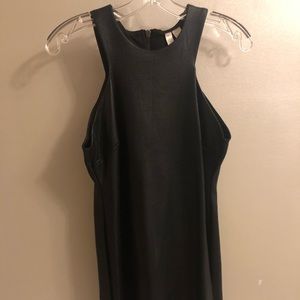 Forever Exclusive fitted sheer high neck dress